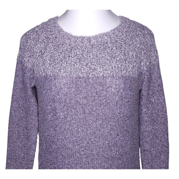 Fate Cozy Lilac Textured Knit Sweater S Long Sleeve Crew Neck - Picture 1 of 5
